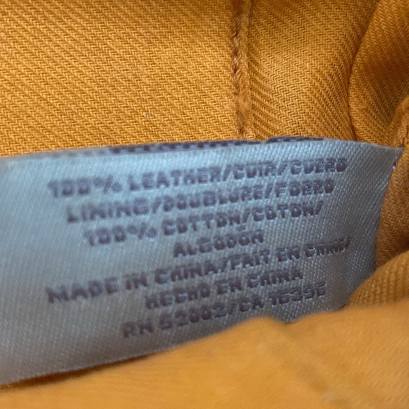 Sigrid Olson Orange Leather and Cotton Woven Purse - Picture 6 of 9